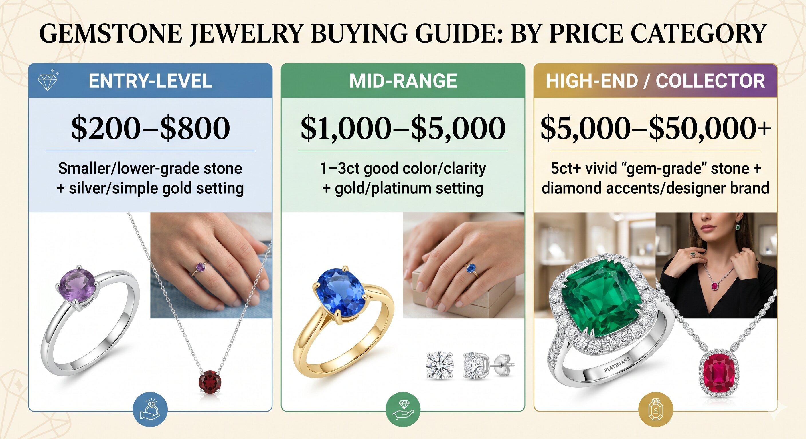 gemstone jewlery buying guide